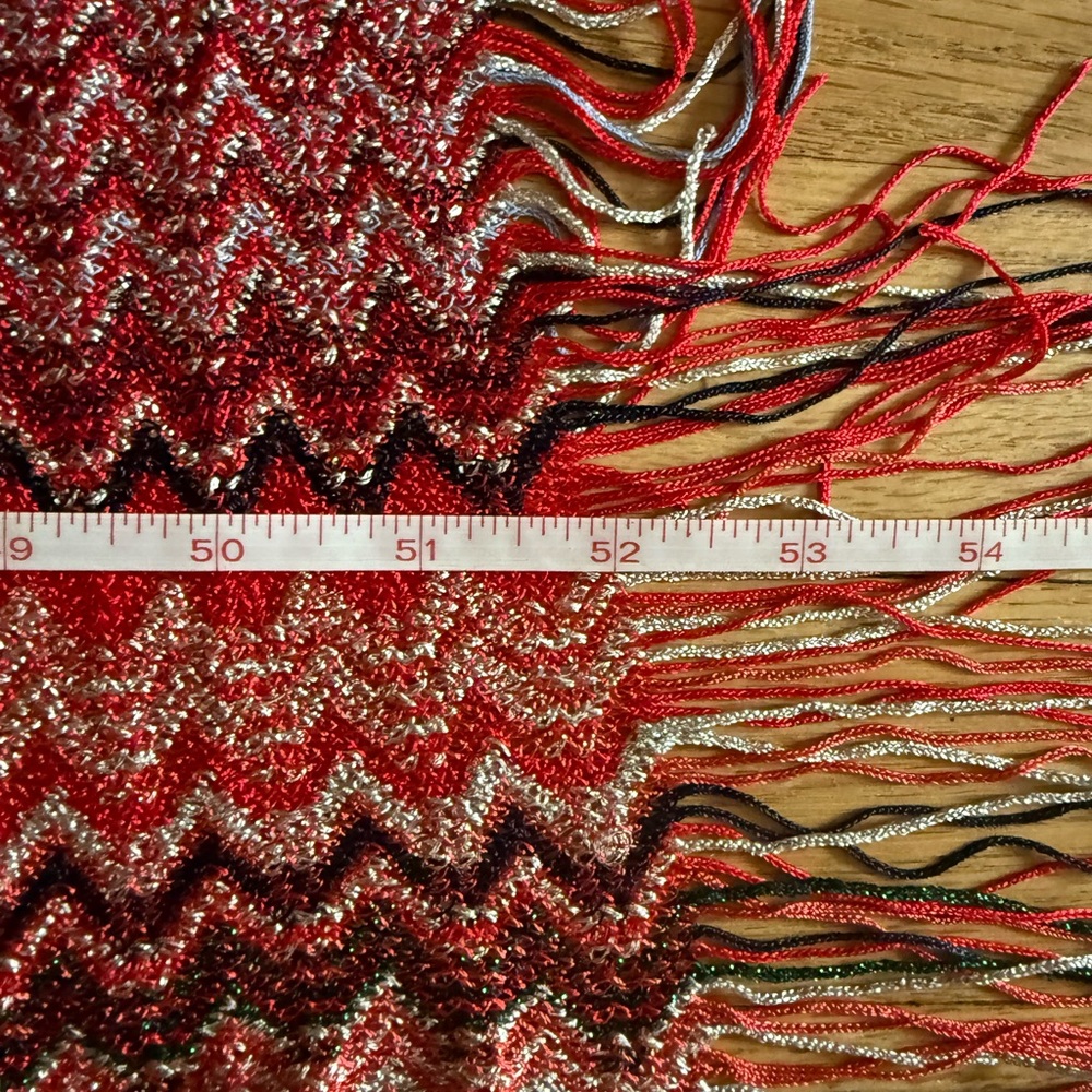 Missoni Multicolor Chevron Knit Pareo Sarong Wrap Skirt Beach Dress $840 NWT! - Picture 9 of 10